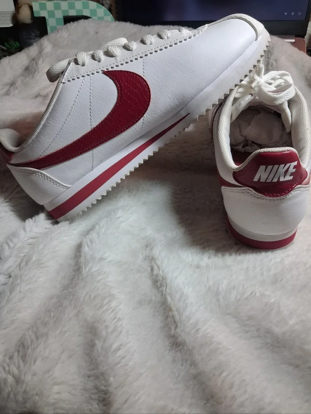 Nike Classic Cortez White with Red Swoosh